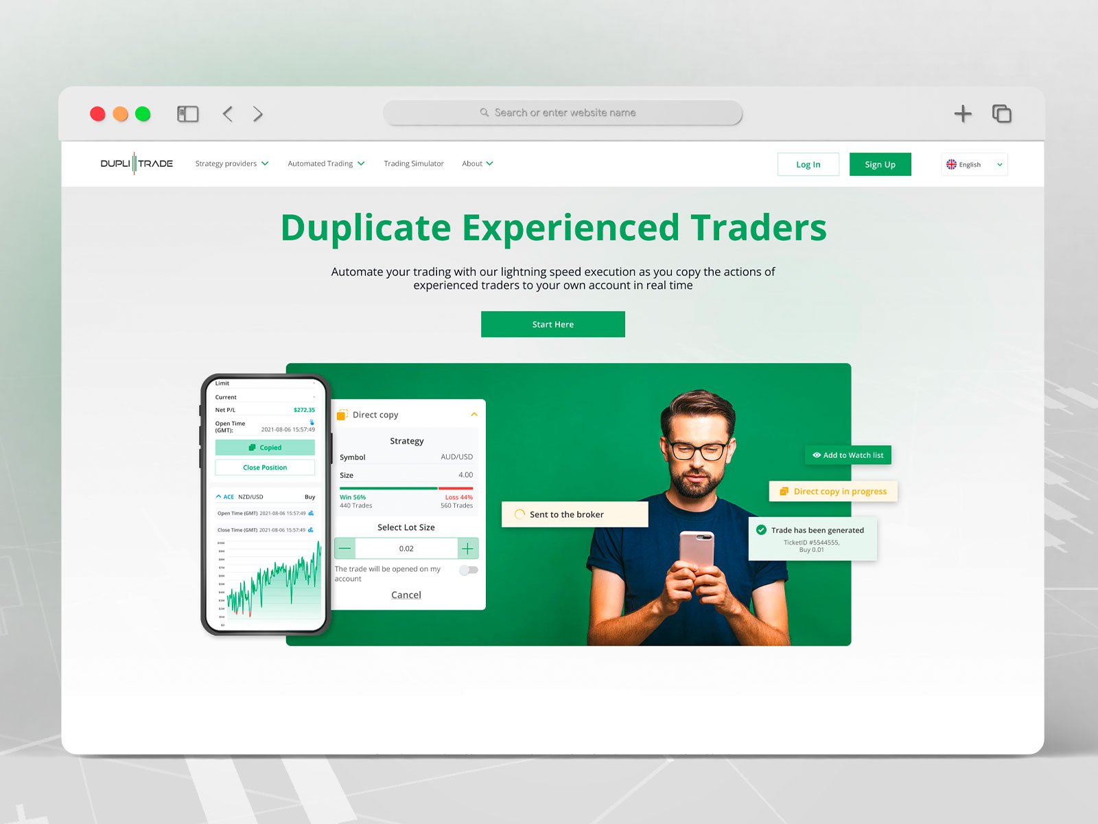 DupliTrade Home Page