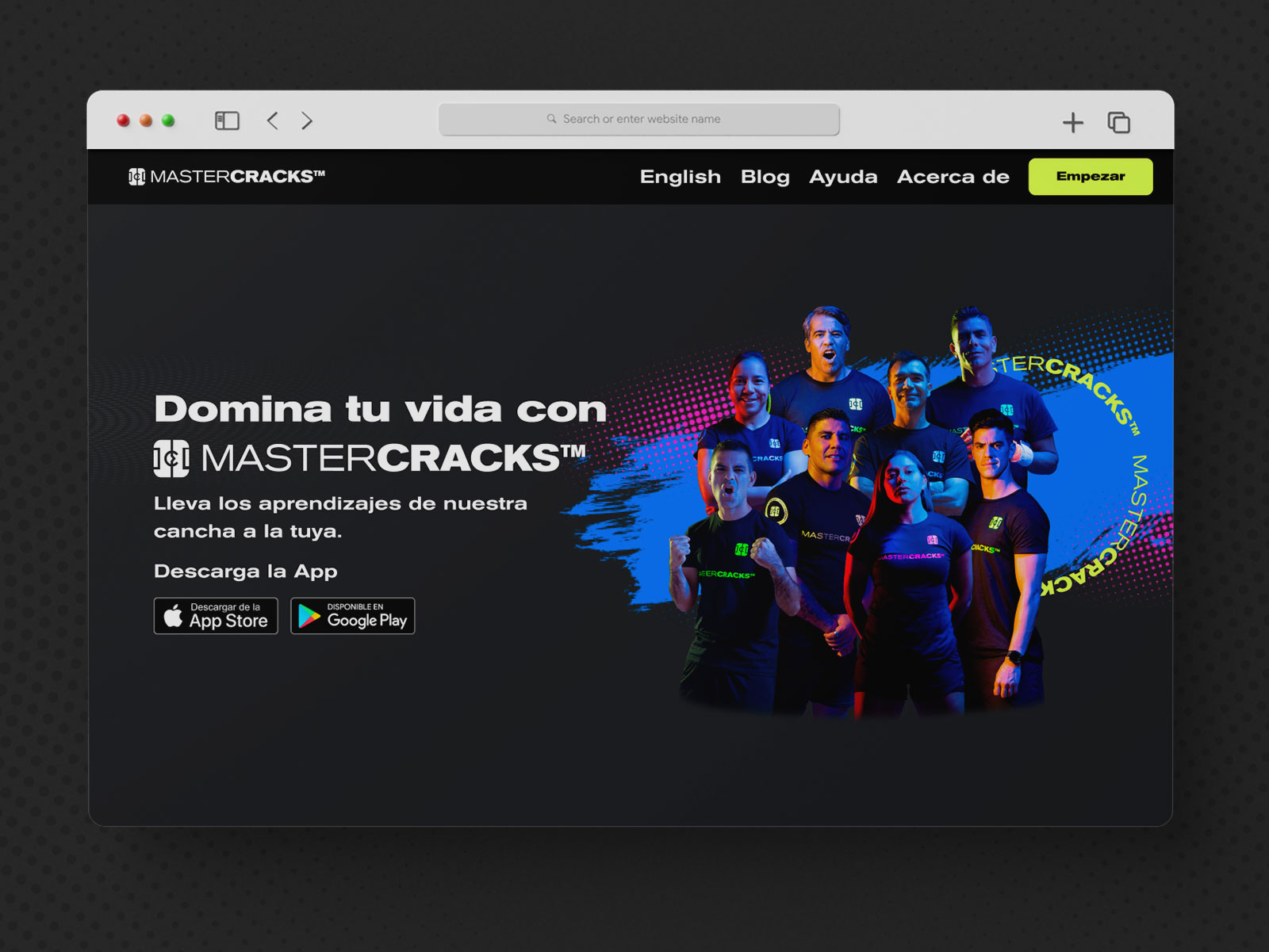 MasterCracks Landing Page